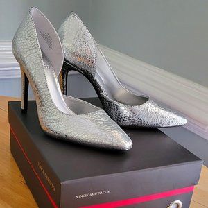 Size 7.5 Silver Vince Camuto pumps